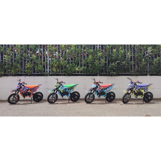 NCX Vyper Evo Race Pro Gyerek pocket/Cross motor 10/10 zöld/világos kék