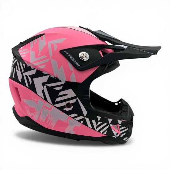Casca cross/atv copii MiniRocket roz marime YS