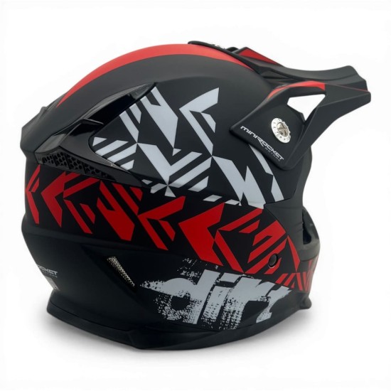 Casca cross/atv copii MiniRocket rosu marime YS