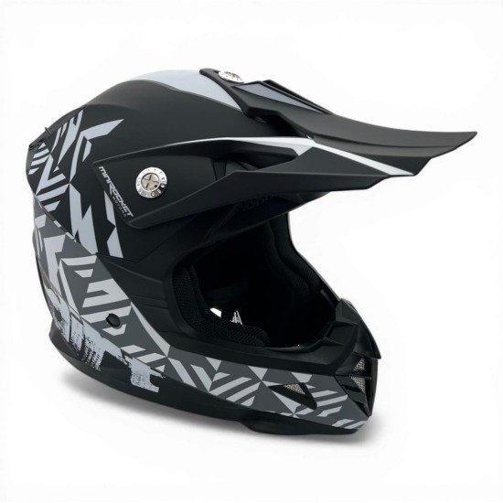 Casca cross/atv copii MiniRocket gri marime YS