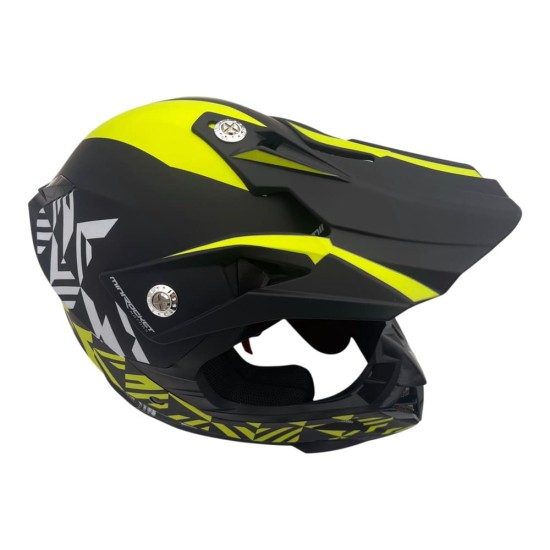Casca cross/atv copii MiniRocket galben fluo marime YS