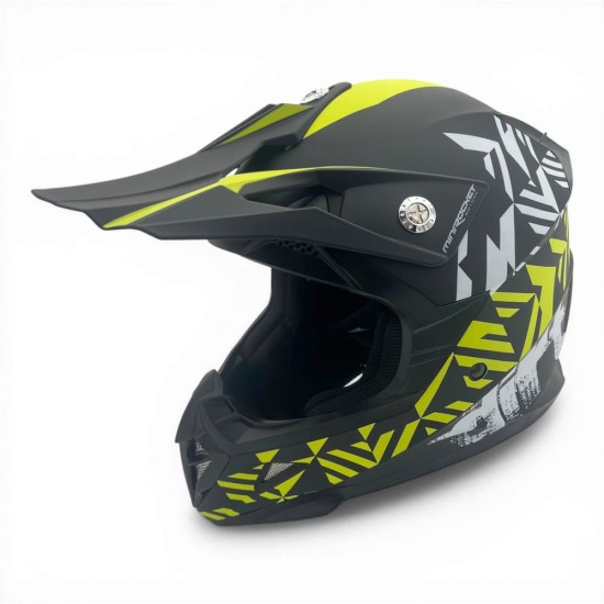Casca cross/atv copii MiniRocket galben fluo marime YS