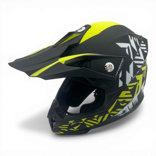 Casca cross/atv copii MiniRocket galben fluo marime YS