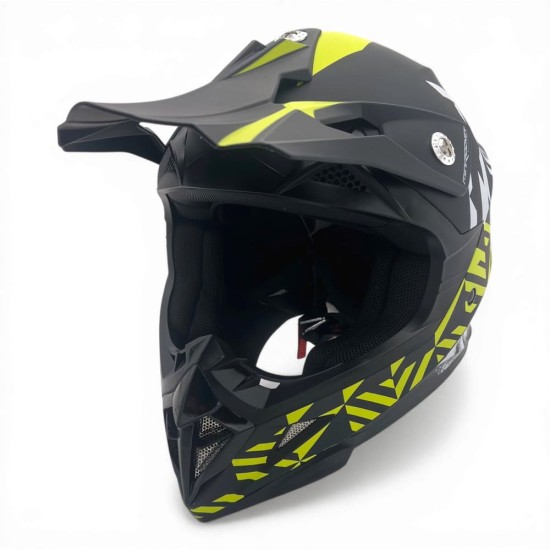 Casca cross/atv copii MiniRocket galben fluo marime YS