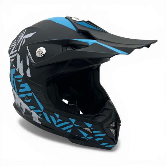 Casca cross/atv copii MiniRocket albastru marime YXL