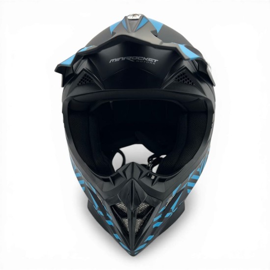 Casca cross/atv copii MiniRocket albastru marime YXL