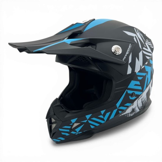 Casca cross/atv copii MiniRocket albastru marime YXL
