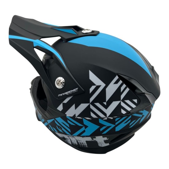 Casca cross/atv copii MiniRocket albastru marime YXL