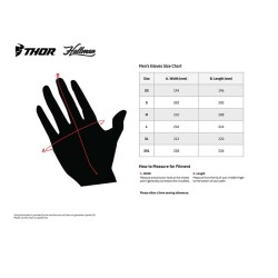 Manusi cross/atv Thor Sector, negru/portocaliu, marime M