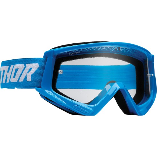 Ochelari cross/atv Thor Combat Racer, albastru/alb