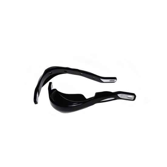 Handguard cross-enduro cu insertie aluminiu, negru