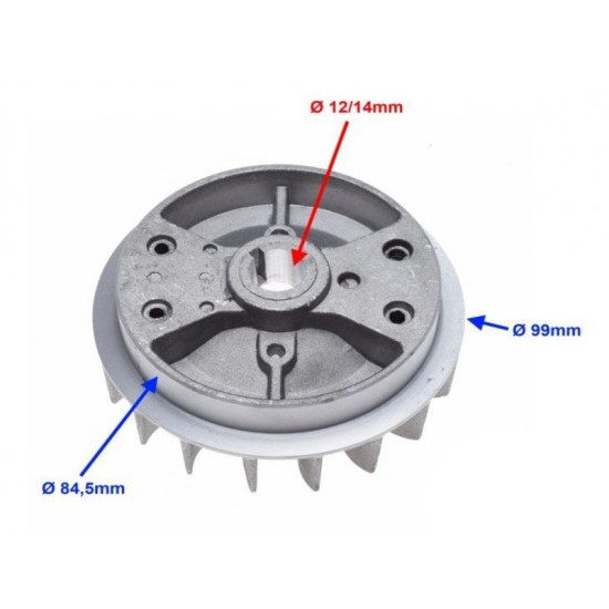 Volanta-Rotor-Paleta Pocket Bike 84.5mm, Rival Store