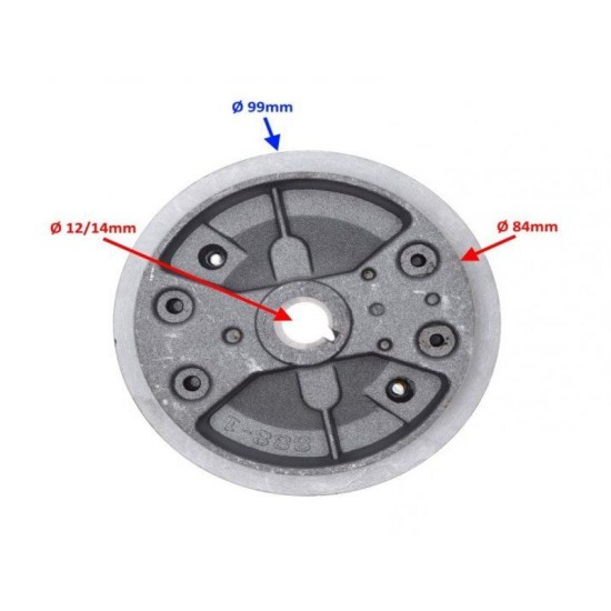 Volanta-Rotor-Paleta Pocket Bike 84mm, Rival Store
