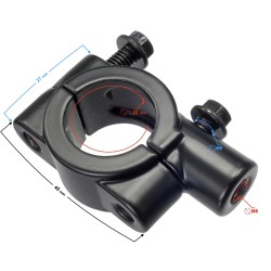 Suport prindere oglinda pe ghidon universal, filet 8mm