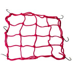 Plasa bagaje moto-atv 30x30cm, rosu