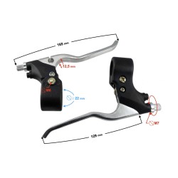 Set manete frana stanga-dreapta Pocket Bike