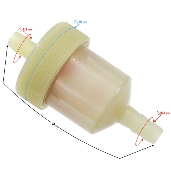 Filtru benzina Pocket Bike 6.5mm