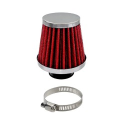 Filtru aer sport, diametru 34mm, rosu