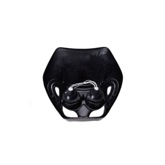 Carena si far fata cu prinderi universal cross-enduro, negru