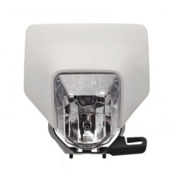 Carena si far fata cu prinderi universal cross-enduro, alb