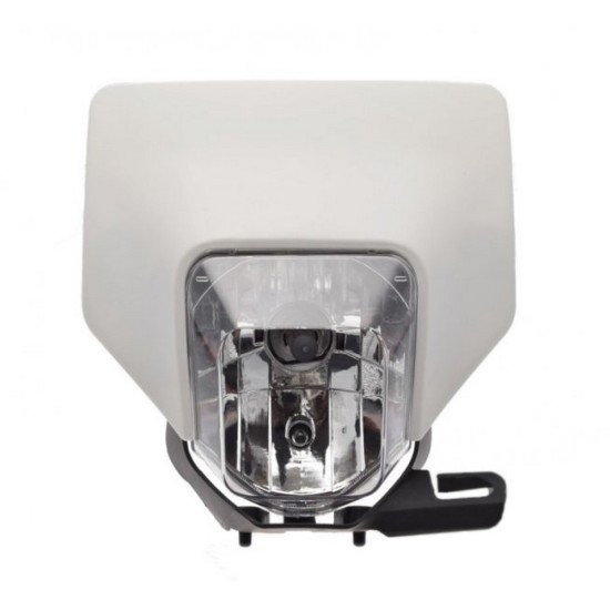 Carena si far fata cu prinderi universal cross-enduro, alb