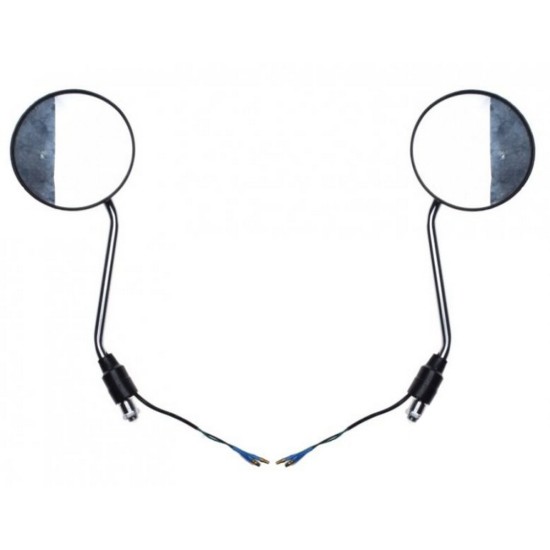 Set oglinzi universale moto-atv cu semnalizari, rotunde, M10X1.25