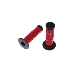 Set mansoane cross/enduro Rival Store, lungime 124mm, rosu/negru