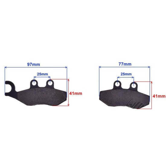 Set placute frana OEM Piaggio Fly 125, Rival Store