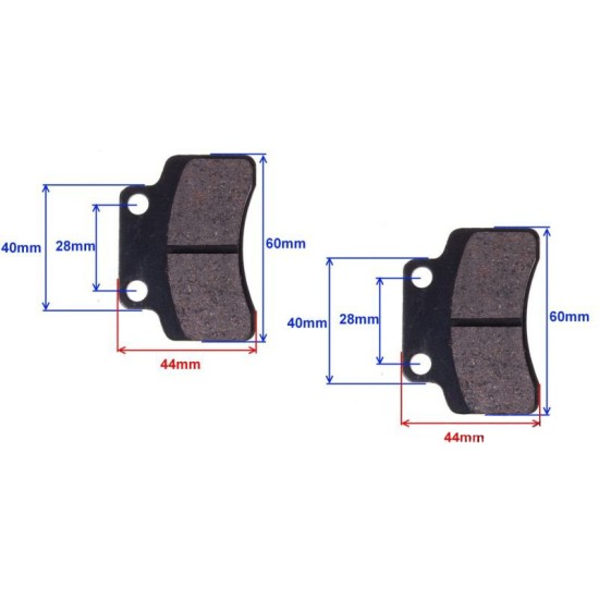 Set placute frana Keeway/Kymco/Gy6, Rival Store