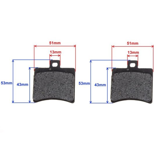 Set placute frana Keeway-Aprilia-Hyosung-Generic FA298, Rival Store