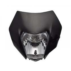 Carena si far fata cu prinderi universal cross-enduro Rival Store, negru