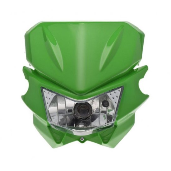 Carena si far fata cu prinderi universal cross-enduro Rival Store, verde