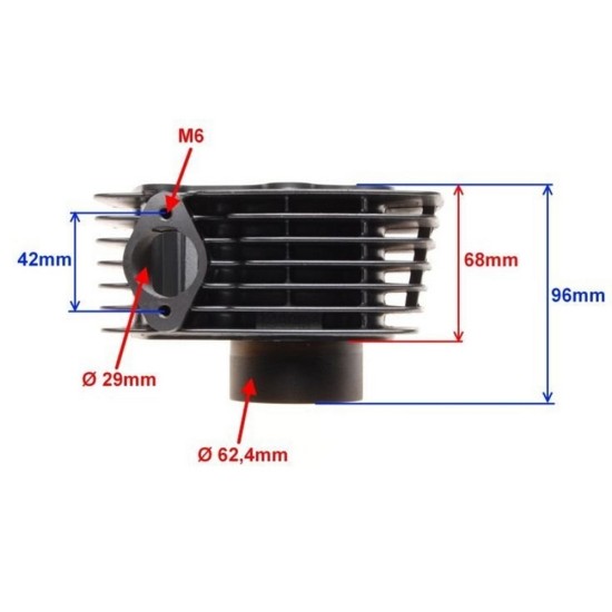 Kit cilindru moto Honda CB 125 56.5mm 156FMI